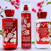 BATH & BODY WORKS JAPANESE CHERRY BLOSSOM SET OF 3 PCS ( MIST, BODY LOTION & SHOWER GEL )
