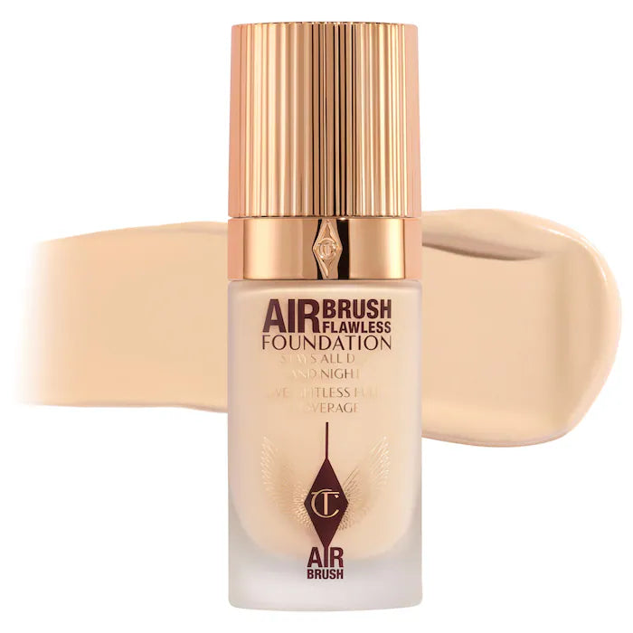 Charlotte Tilbury 
Airbrush Flawless Blurring & Matte Full Coverage Foundation-Color: 7 Neutral - medium with neutral undertones