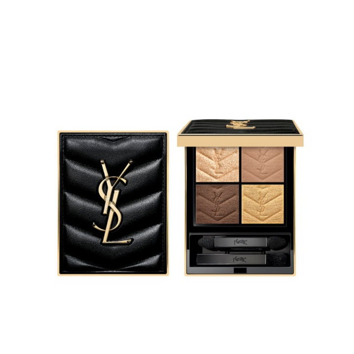 Yves Saint Laurent 
Couture Mini Clutch Eyeshadow Palette Color: 720 Captivating Dunes - deep cool neutral browns and soft beige