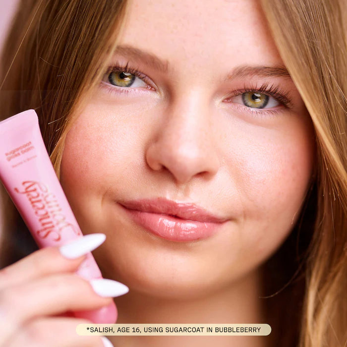 Sincerely Yours 
Sugarcoat Gloss Soothing & Hydrating Lip Balm.  Color: BubbleberryNew