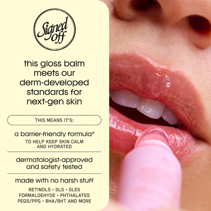Sincerely Yours 
Sugarcoat Gloss Soothing & Hydrating Lip Balm.  Color: BubbleberryNew