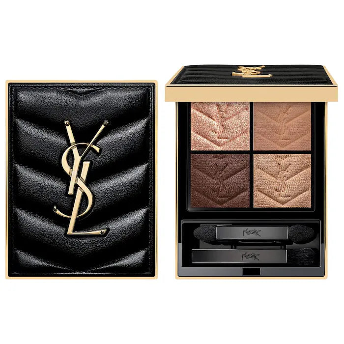 Yves Saint Laurent 
Couture Mini Clutch Eyeshadow Palette Color: 720 Captivating Dunes - deep cool neutral browns and soft beige