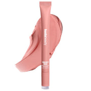HUDA BEAUTY 
Liquid Matte Mousse Soft Blur Lip Cream Color: Baby Pink - For a cool-toned pink flush look use