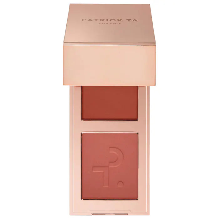 PATRICK TA 
Mini Major Headlines Double-Take Crème & Powder Blush Duo Color: She's Blushing - dusty roseNew