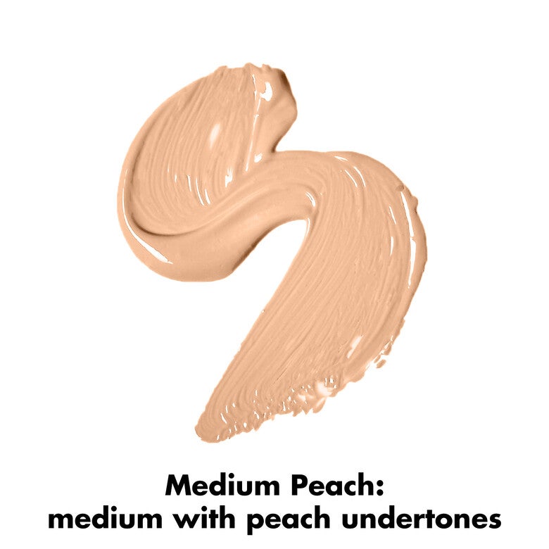 ELF Hydrating Camo Concealer COLOR: MEDIUM PEACH Full-coverage, hydrating cream concealer