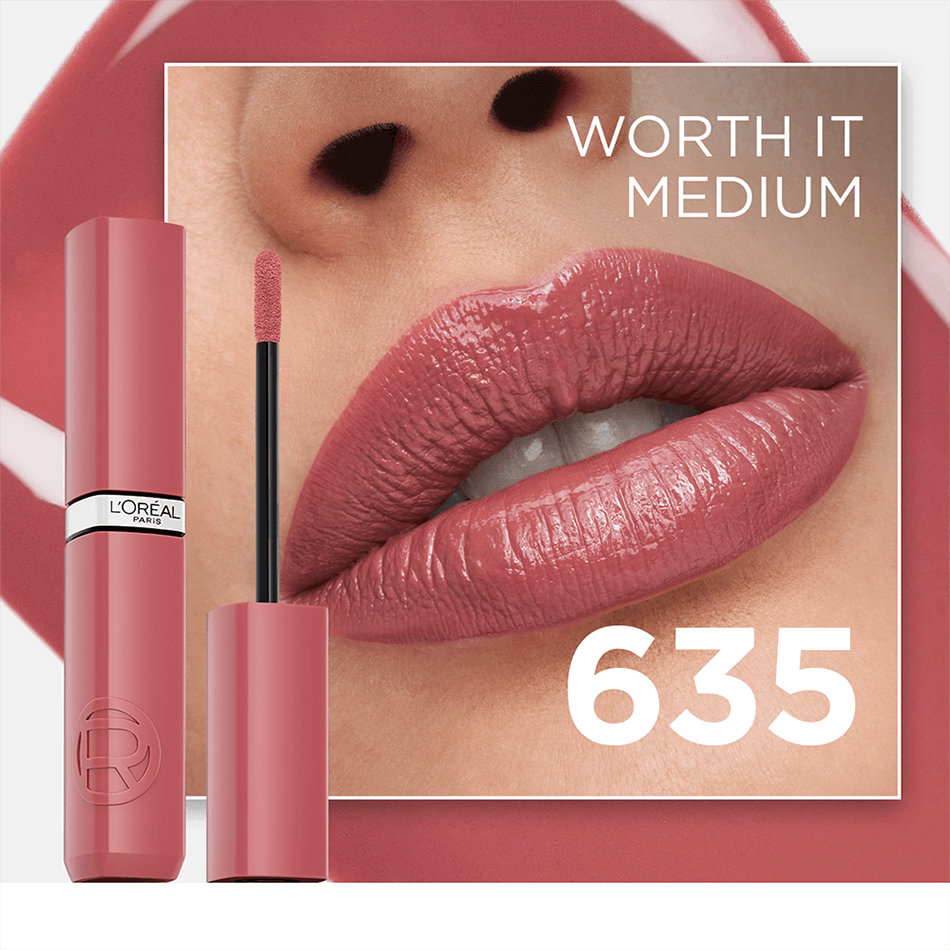 Loreal LIQUID LIPSTICK-635 Worth It Medium