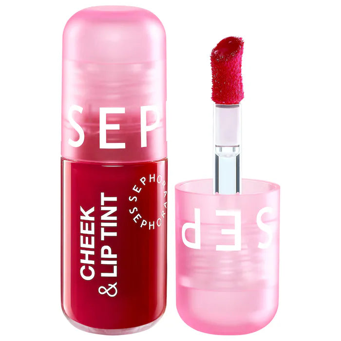 SEPHORA COLLECTION 
Cheek & Lip Long-Lasting Gel Tint Color: 02 Red Drop - true neutral red