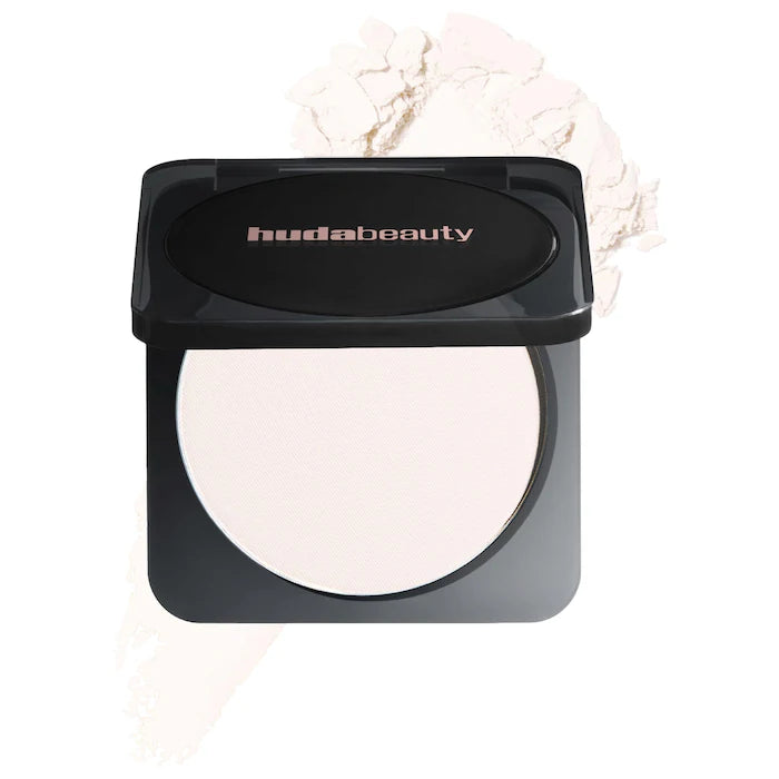 HUDA BEAUTY 
Easy Bake Airbrush Matte Pressed Setting Powder.  Color: Sugar Cookie - ultra fair to medium for all undertones