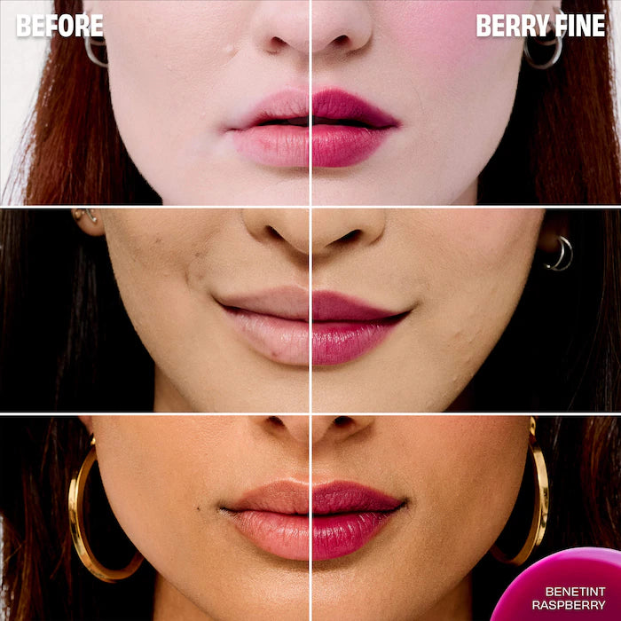 Benefit Cosmetics 
Benetint Pocket Pal Dual-Ended Longwear Lip Stain & Gloss Color: Raspberry - raspberry-tinted lip stain & clear gloss