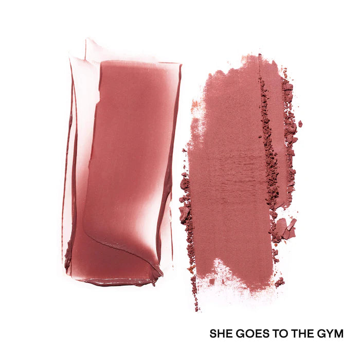PATRICK TA 
Mini Major Headlines Double-Take Crème & Powder Blush Duo-Color: She Goes To The Gym - cool mauve rose