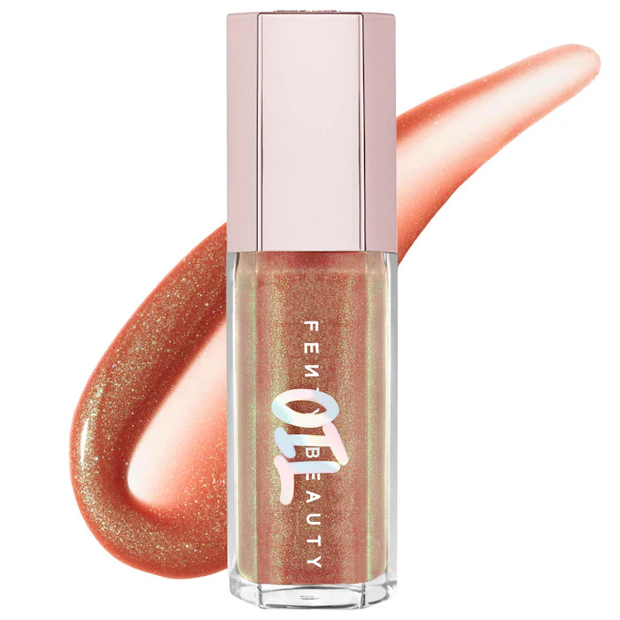 FENTY Luminizing Lip Oil 'N Gloss Color: Fenty Glow 06 - sparkling rose nude