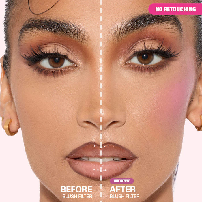 HUDA BEAUTY 
Blush Filter Soft Glow Liquid Blush Color: Ube Berry - rich electric lilac