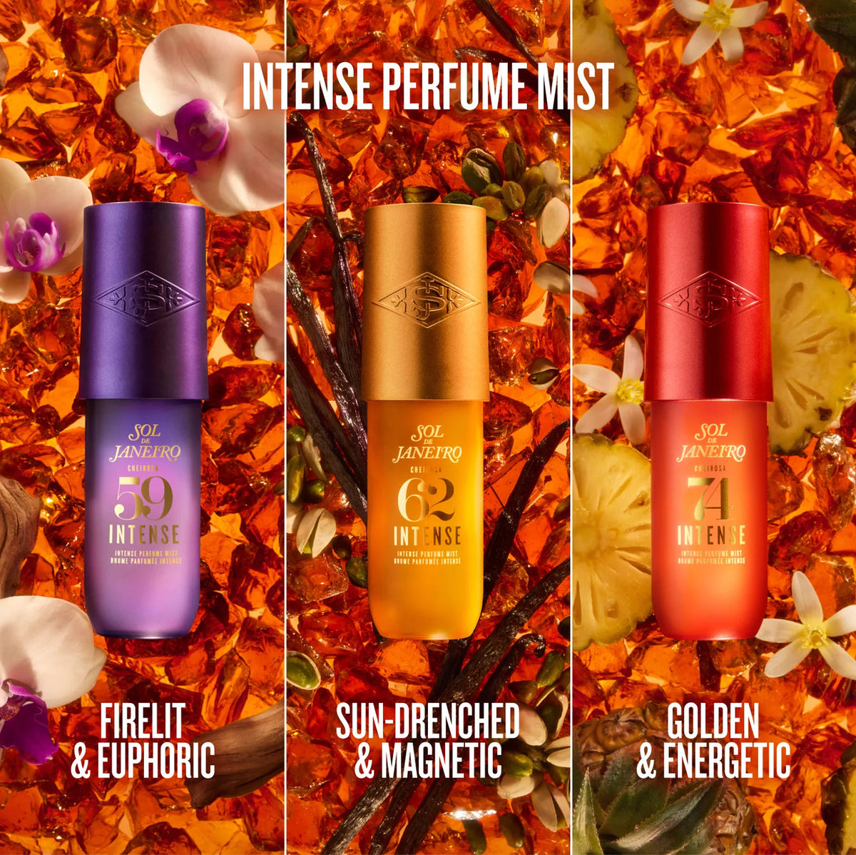 SOL DE JANEIRO Cheirosa 74 Intense Perfume MistLuminous, long-lasting amber floral perfume mist with deliciously intense Cheirosa 74 scent notes 240ML