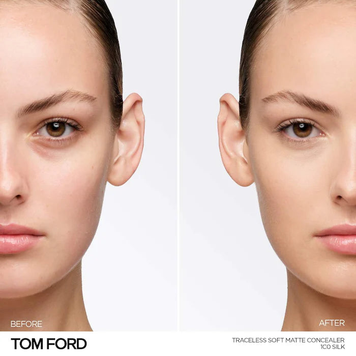 TOM FORD 
Traceless Soft Matte Concealer with Hyaluronic AcidColor: 1C0 Silk - light skin with pink undertones