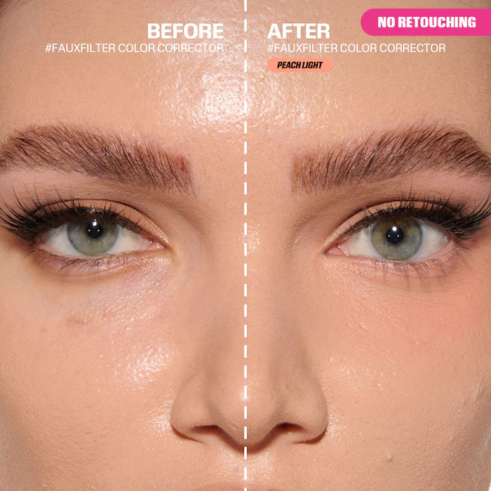 HUDA BEAUTY 
#FauxFilter Brightening Under Eye Corrector-Color: Peach Light - light orange for fair skin tones