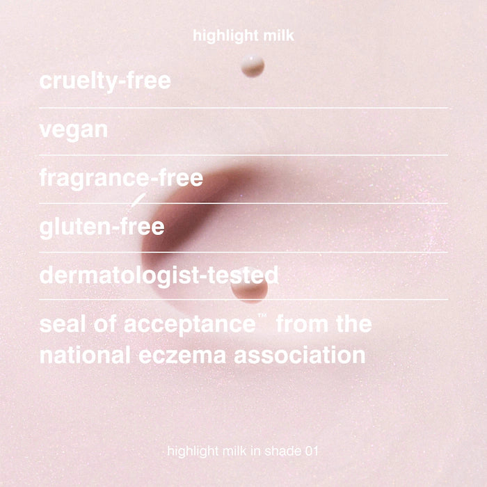 rhode 
Highlight Milk Multipurpose Luminizer Color: 01 - pearly pink