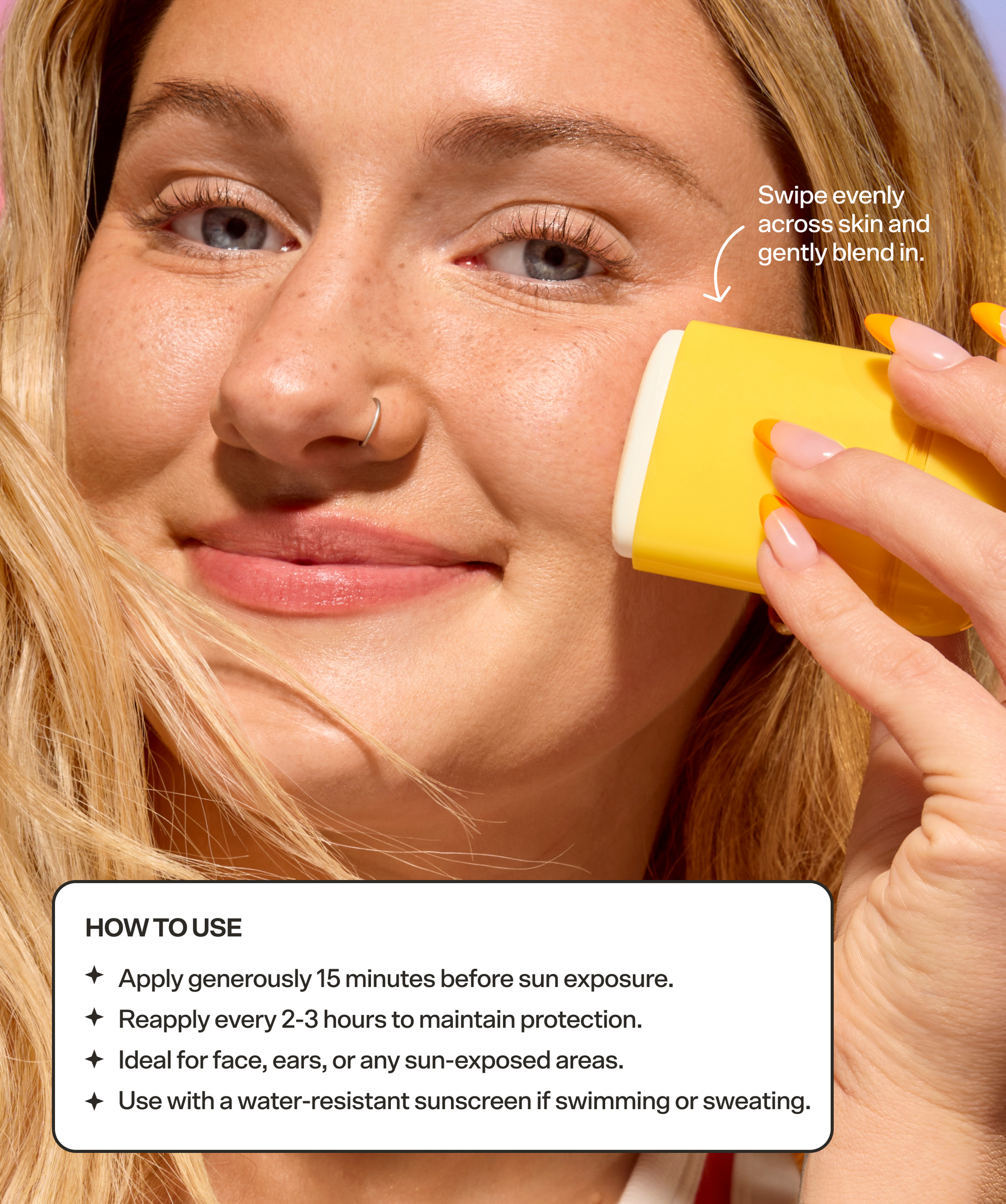 BUBBLE Sun Rise
Mineral Sunscreen Stick Broad Spectrum SPF 40