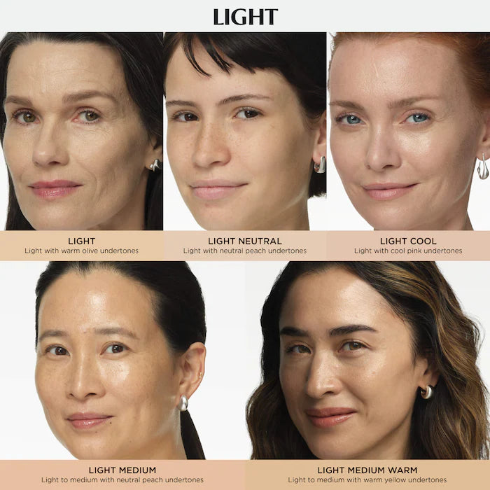 IT Cosmetics 
CC+ Nude Glow Lightweight Foundation + Glow Serum with SPF 40 and Niacinamide-Color: Light Neutral - light with neutral peach undertones