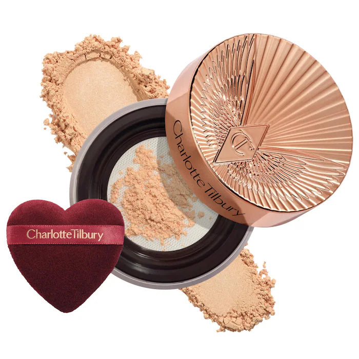 Charlotte Tilbury 
Airbrush Flawless Blur Loose Setting Powder Color: Translucent Medium/Tan - medium-tan skin tones with warm to neutral undertones, ultra brightening for deep skin tones