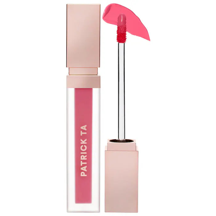 PATRICK TA 
Liquid Transition Brightening Blush Color: Quite Confident - vibrant coral