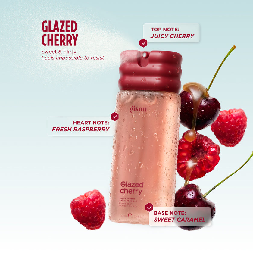 GISOU Honey Infused Hair & Body Mist-GLAZED CHERRY -100mL