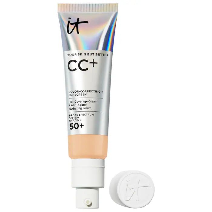 IT Cosmetics 
CC+ Cream Full Coverage Color Correcting Foundation with SPF 50+Color: Light Medium Warm