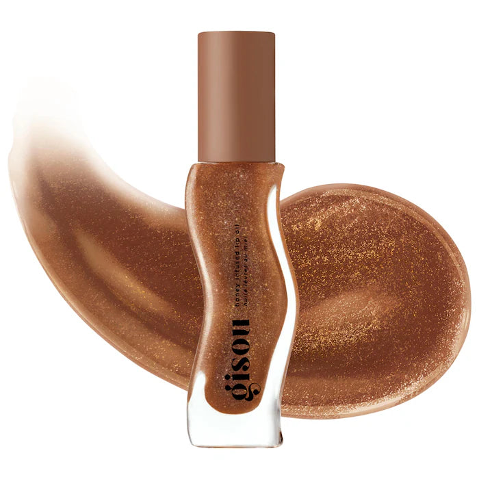Gisou 
Honey Infused Hydrating Lip Oil-Color: Coco Cacao - Sheer Brown Shimmer