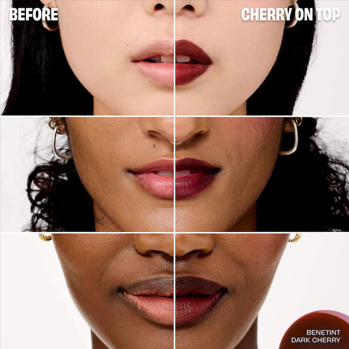 Benefit Cosmetics 
Benetint Pocket Pal Dual-Ended Longwear Lip Stain & Gloss Color: Dark Cherry - dark cherry- tinted lip stain & clear gloss