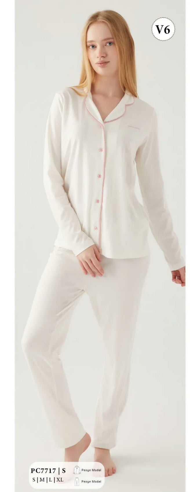 Pierre Cardin Paris white pyjama set high quality