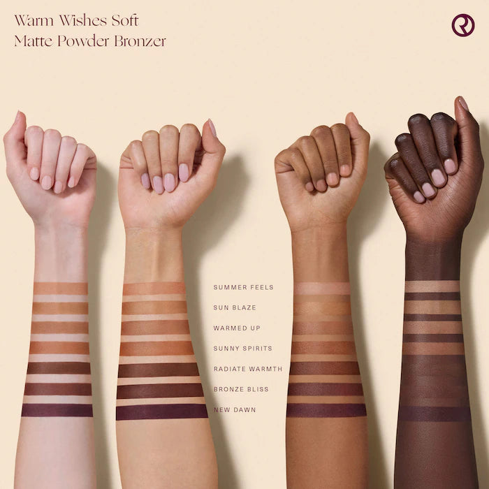 Rare Beauty by Selena Gomez Warm Wishes Soft Matte Powder Bronzer.Color: Sunny Spirits - rich caramel with warm undertone