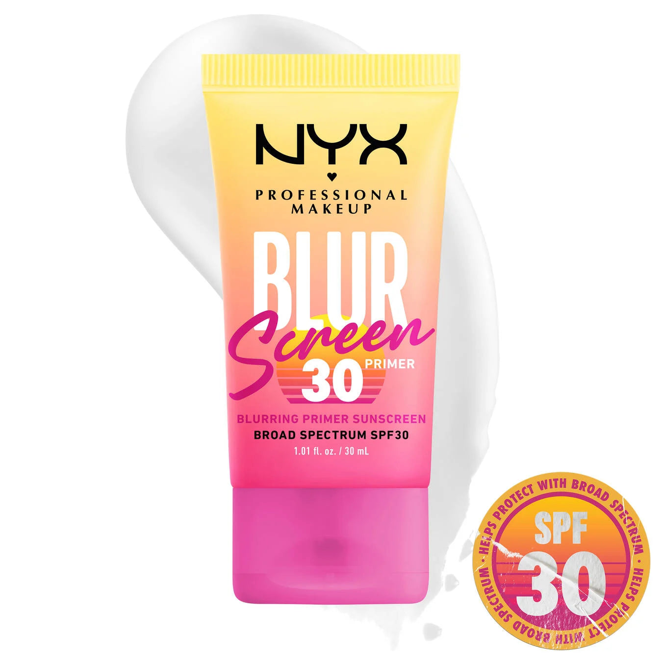 NYX BLURSCREEN SPF 30 PRIMER
A blurring primer sunscreen with no white cast and up to 18h makeup wear