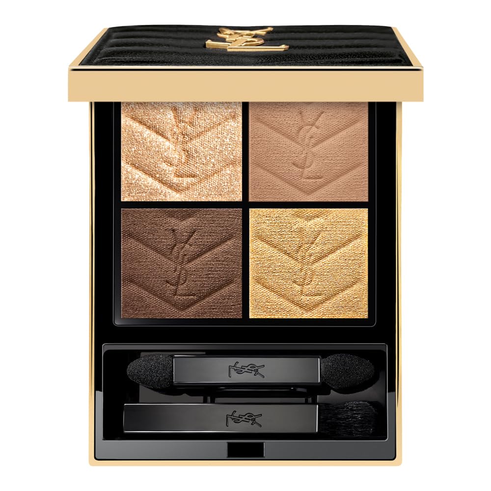 Yves Saint Laurent 
Couture Mini Clutch Eyeshadow Palette Color: 720 Captivating Dunes - deep cool neutral browns and soft beige