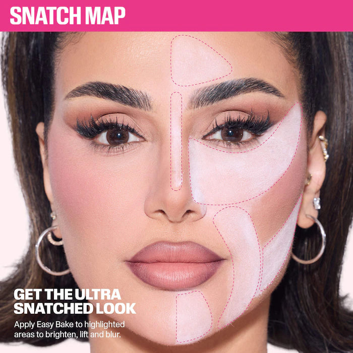 HUDA BEAUTY 
Easy Bake Blurring Loose Baking & Setting Powder Color: Pink Ube - pink velvet cookie (deep rosy pink) & ube birthday cake (electric lilac)