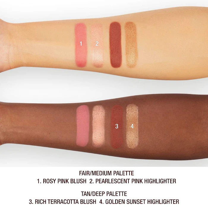 Charlotte Tilbury 
Mini Hollywood Blush & Glow Palette-Pink