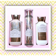 BATH & BODY WORKS CHAMPAGNE TOAST SET OF 3 PCS ( MIST , BODY LOTION,& SHOWER GEL)