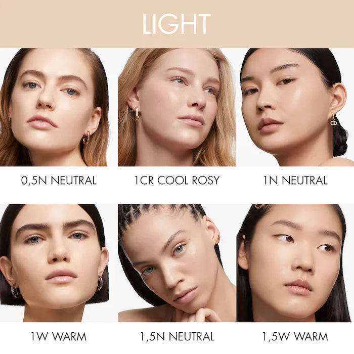 DIOR 
Forever Skin Glow Liquid Foundation 24HR WearColor: 1.5N Neutral - light skin with neutral tones 30ml