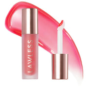 LAWLESS 
Forget The Filler Lip Plumper Line Smoothing Gloss.                            Color: Cherry Vanilla - a sheer cherry_mini size