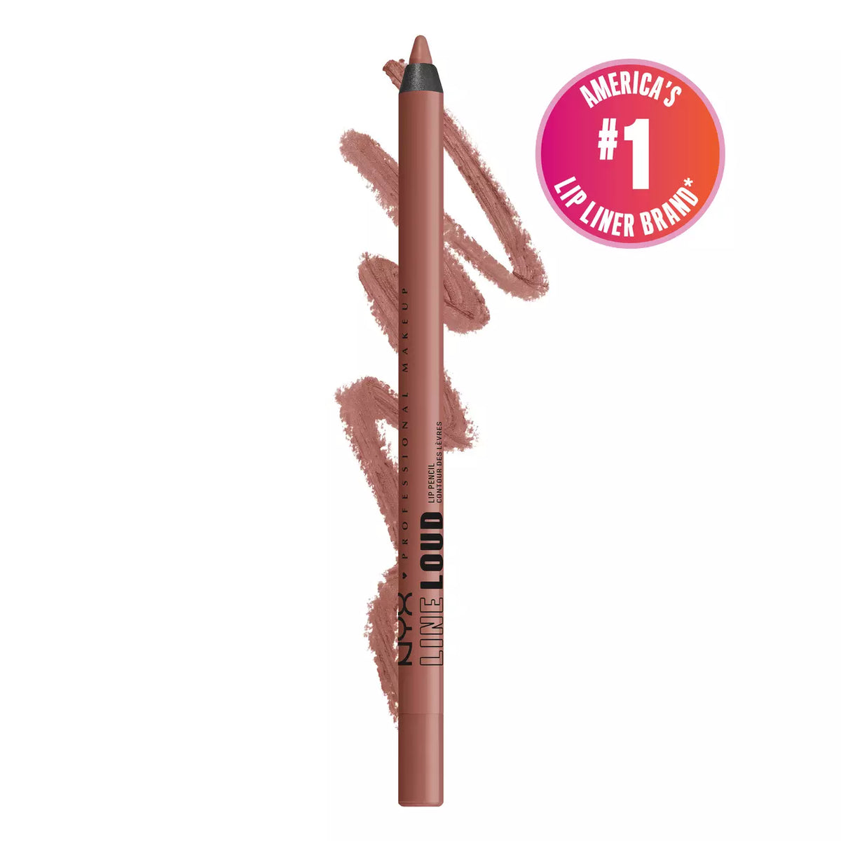 NYX Line Loud Vegan Longwear Lip Liner
Infused With Jojoba Oil + Vitamin E Color: Ambition Statment midtone nude