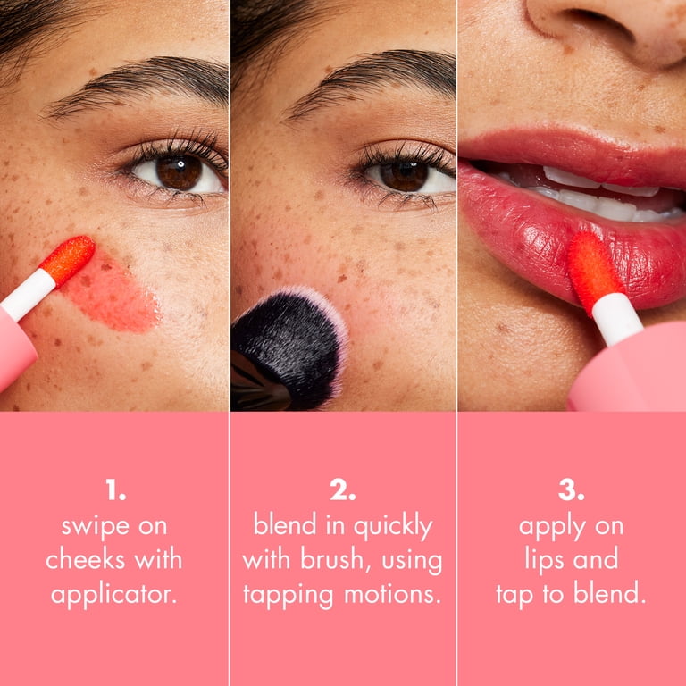 ELF Sheer For It Blush Tint, Buildable Stain For Lips + Cheeks Color: Pink Positive