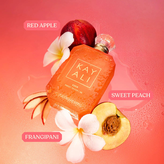 KAYALI 
Mini EDEN SWEET PEACH | 35 Eau de Parfum Travel Spray-10ml