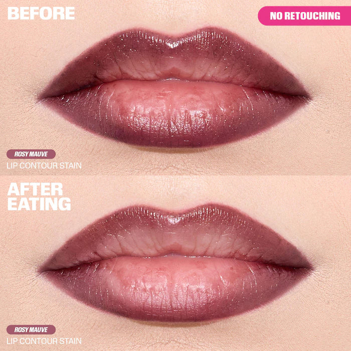 HUDA BEAUTY 
Lip Contour Lip Stain for 12-Hour Wear Color: Rosy Mauve - Neutral Mauve