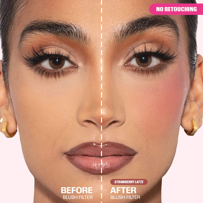 HUDA BEAUTY 
Blush Filter Soft Glow Liquid Blush Color: Strawberry Latte - mocha mauve