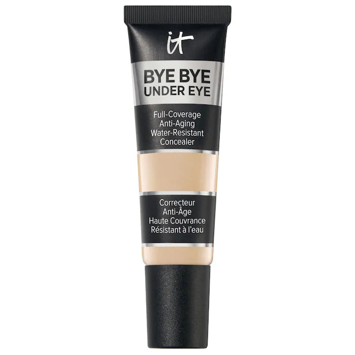 IT Cosmetics 
Bye Bye Under Eye Anti-Aging Full Coverage Concealer with Hyaluronic Acid-Color: 14.0 Light Tan - for warm undertones
Size 0.4 oz/12 ml