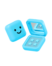 Stars face + big blue
absorbs. shrinks. unclogs.
a cute blue compact filled with 32 hydrocolloid patches made with salicylic acid