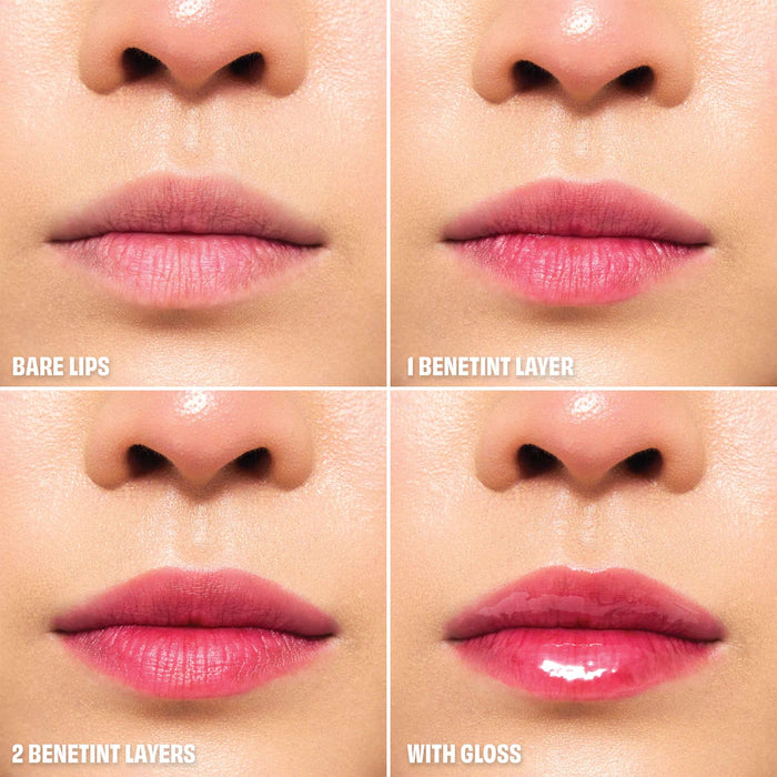 Benefit Cosmetics 
Benetint Pocket Pal Dual-Ended Longwear Lip Stain & Gloss Color: Original Rose - rose-tinted lip stain & clear gloss