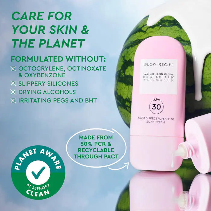 Glow Recipe 
Dew Shield SPF 30 Hydrating Fluid Sunscreen-50ml