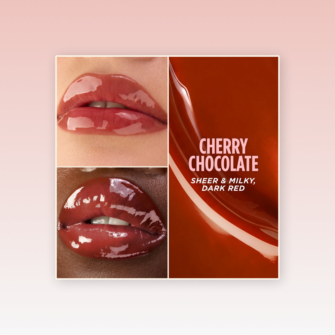 Honey Infused Lip Oil - Fall Collection Shade: Cherry Chocolate