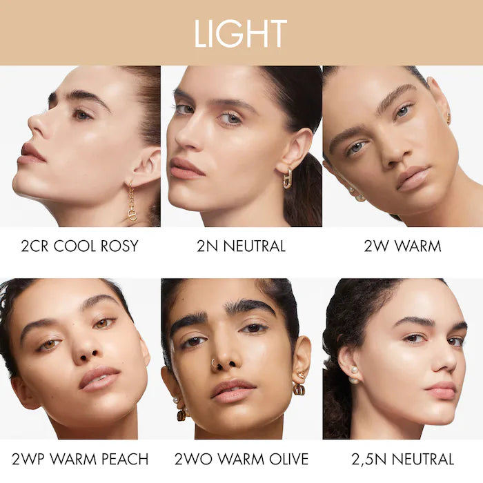 DIOR 
Forever Skin Glow Liquid Foundation 24HR Wear Color: 2N Neutral - light skin with neutral tones