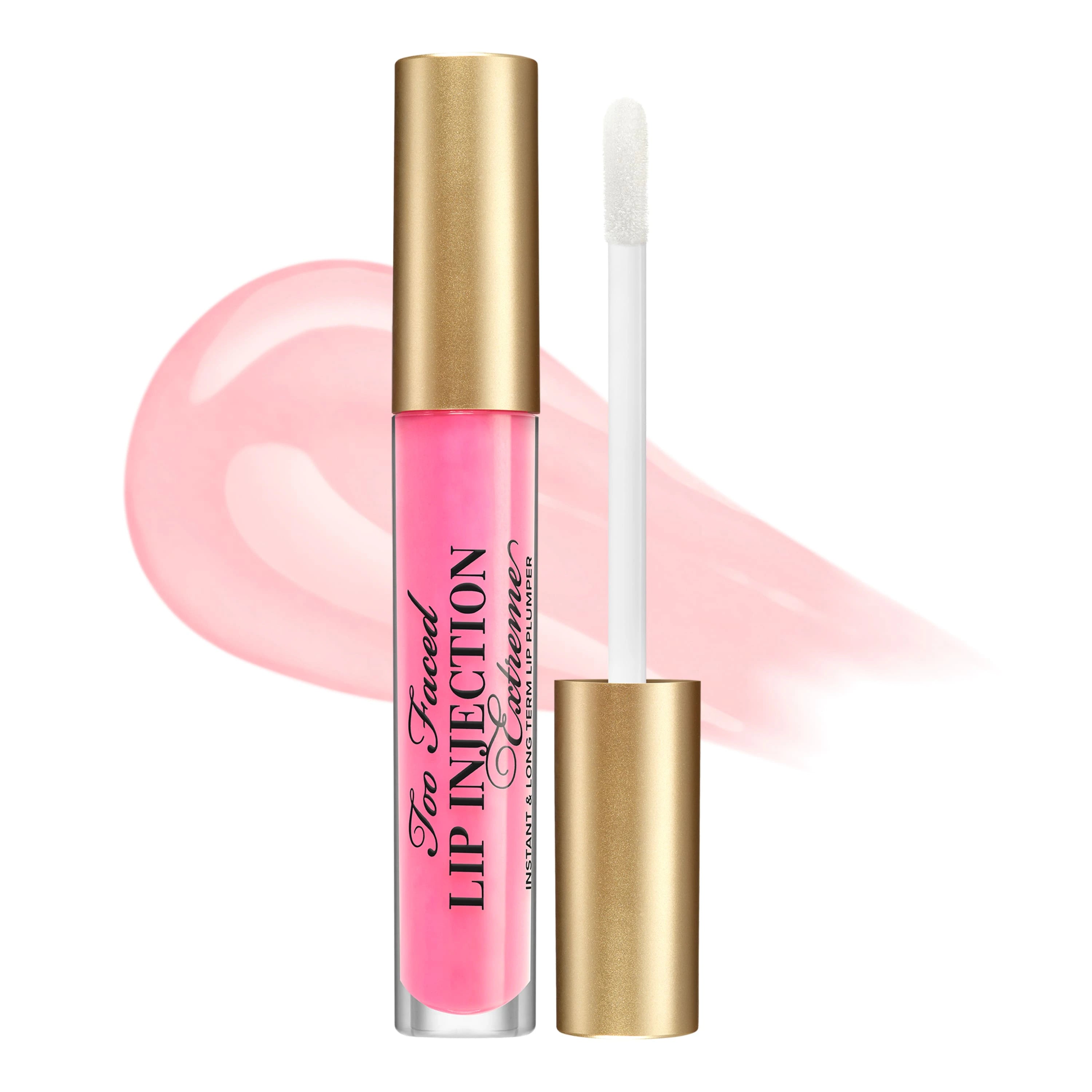 Too faced Lip Injection Extreme Lip Plumper
Hydrating Plumping Lip Gloss- SHADE BUBBLEGUM YUM