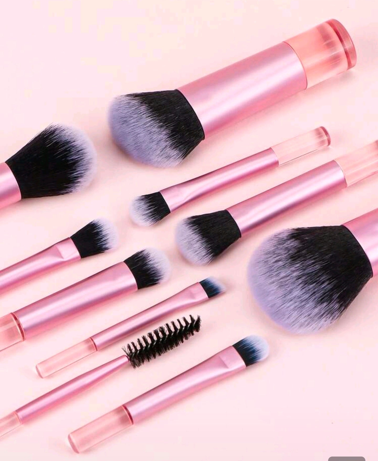 Set of 13 mini makeup  brushes set with a bag